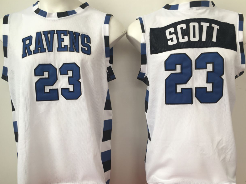 NCAA Men One Tree Hill Ravens White #23 scott